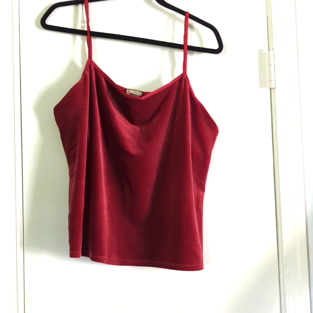 Velvet copper tank top
